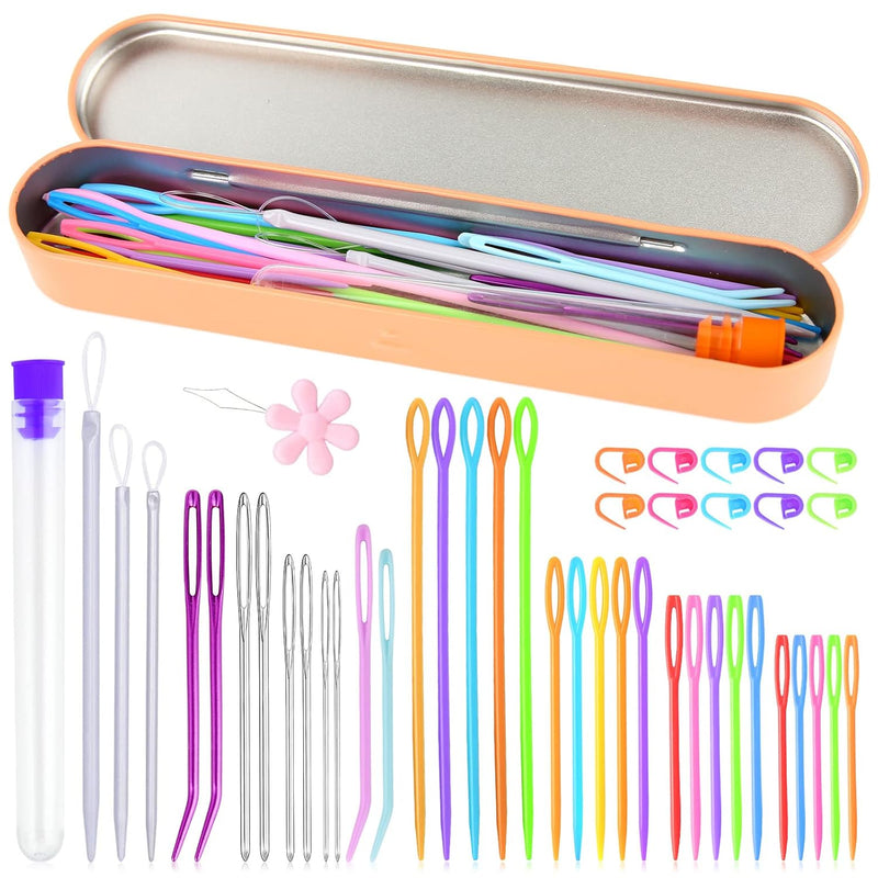 46 Pcs Tapestry Needles Set, Yarn Needle For Crocheting, Darning Needle With S