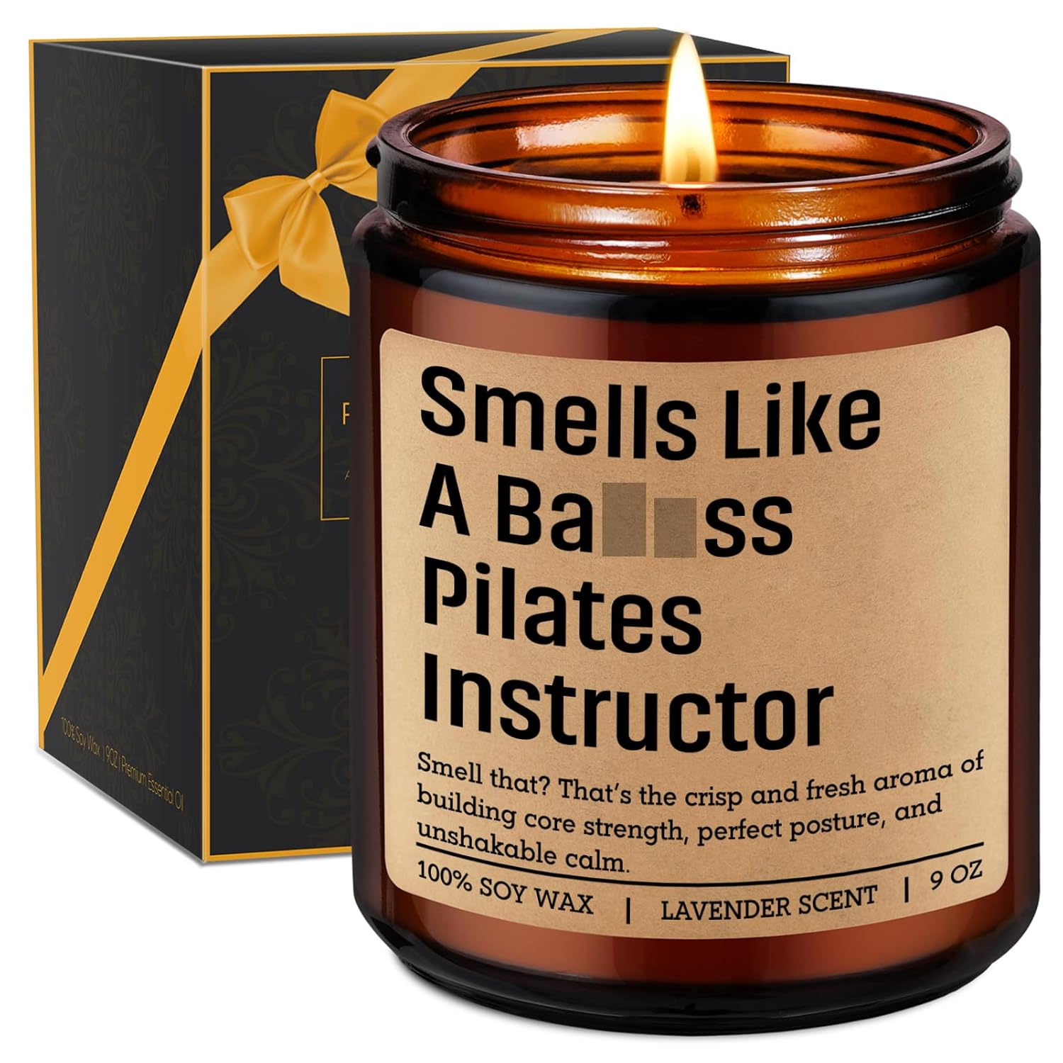 Candle, Pilates Instructor Gifts, Pilates Gifts For Women Men, Funny Exercise, Gym Workout, Birthday, Valentines Day, Appreciation, Thank You Idea For Reformer Fitness Teacher Lover Friend Mom