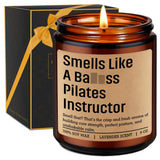 Candle, Pilates Instructor Gifts, Pilates Gifts For Women Men, Funny Exercise, Gym Workout, Birthday, Valentines Day, Appreciation, Thank You Idea For Reformer Fitness Teacher Lover Friend Mom