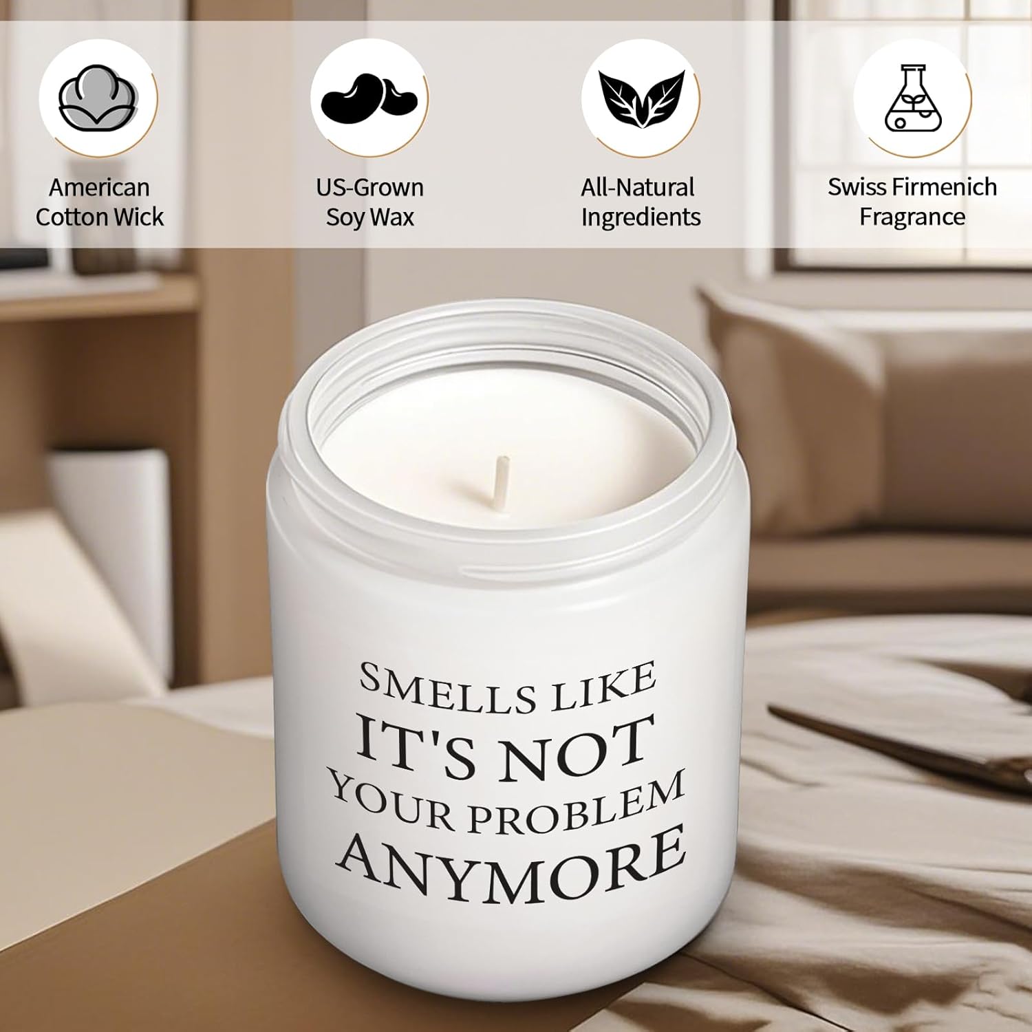 Retirement Gift For Woman, Funny Going Away Leaving New Job Retirement Gifts For Female Coworkers Boss Teacher Nurse Colleague, Farewell Goodbye Divorce Gifts For Women Friend, Vanilla Scented Candles