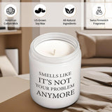 Retirement Gift For Woman, Funny Going Away Leaving New Job Retirement Gifts For Female Coworkers Boss Teacher Nurse Colleague, Farewell Goodbye Divorce Gifts For Women Friend, Vanilla Scented Candles