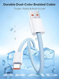 3 Pack 10FT USB A to USB C Fast Charging Cable 3A for iPhone Samsung Android CarPlay