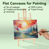 Canvas Boards For Painting 32 Pack Art Supplies Paint Canvas 3X5, 4X6, 5X7, 8X10, 9X12, 11X14 Blank Large Canvases For Painting-Cotton Primed Canvas Panels For Acrylic, Oil, Gouache & Tempera.