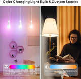 A21 Smart WiFi LED Bulb RGBW 850LM Dimmable E26 Works with Apple HomeKit Alexa Google Home