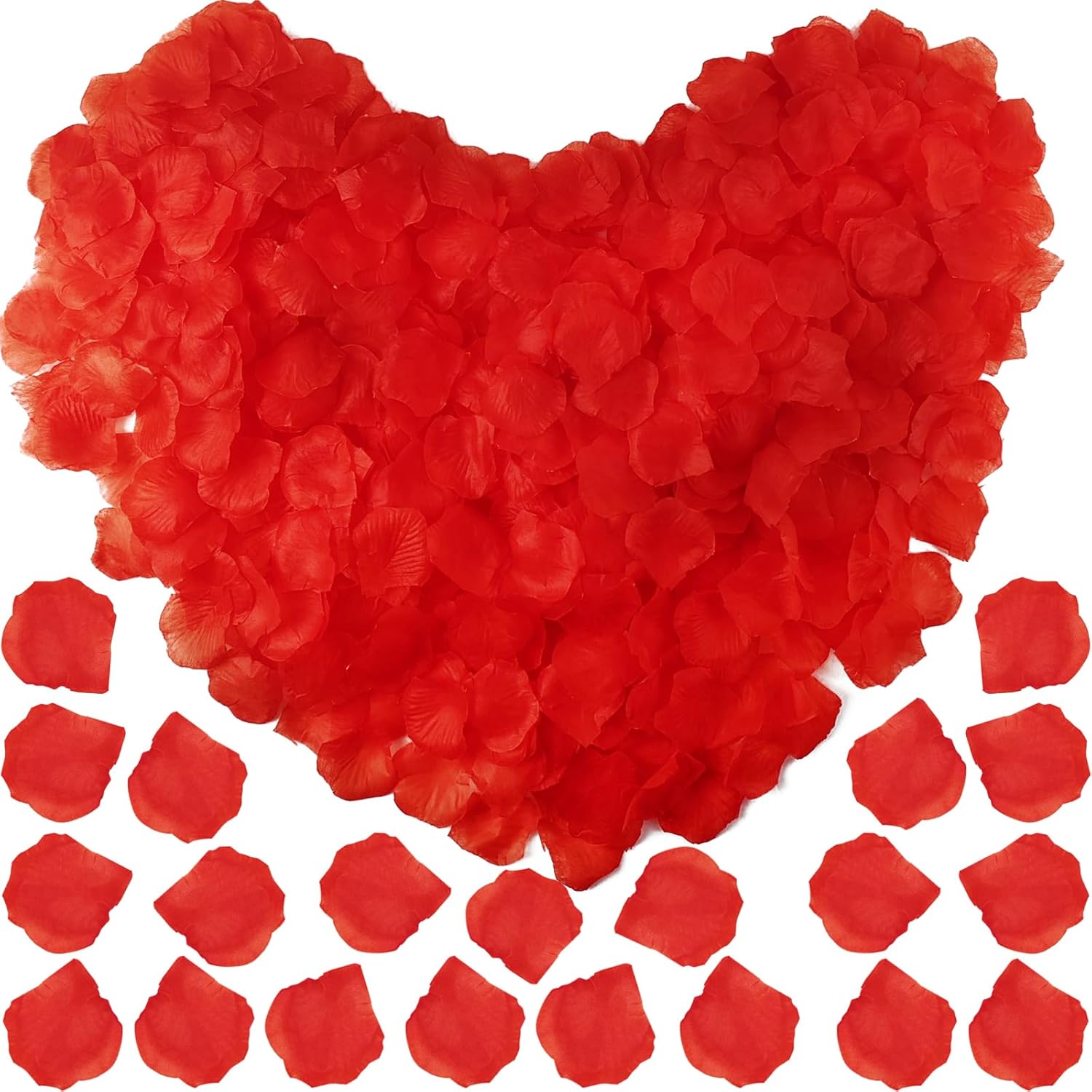 4500Pcs Red Rose Petals, Artificial Flower Petals Fake Rose Petals For Romantic Night,Wedding,Proposal Anniversary Flower Decorations