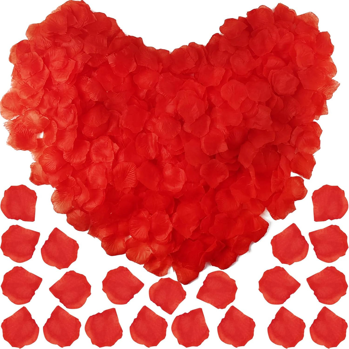 4500Pcs Red Rose Petals, Artificial Flower Petals Fake Rose Petals For Romantic Night,Wedding,Proposal Anniversary Flower Decorations