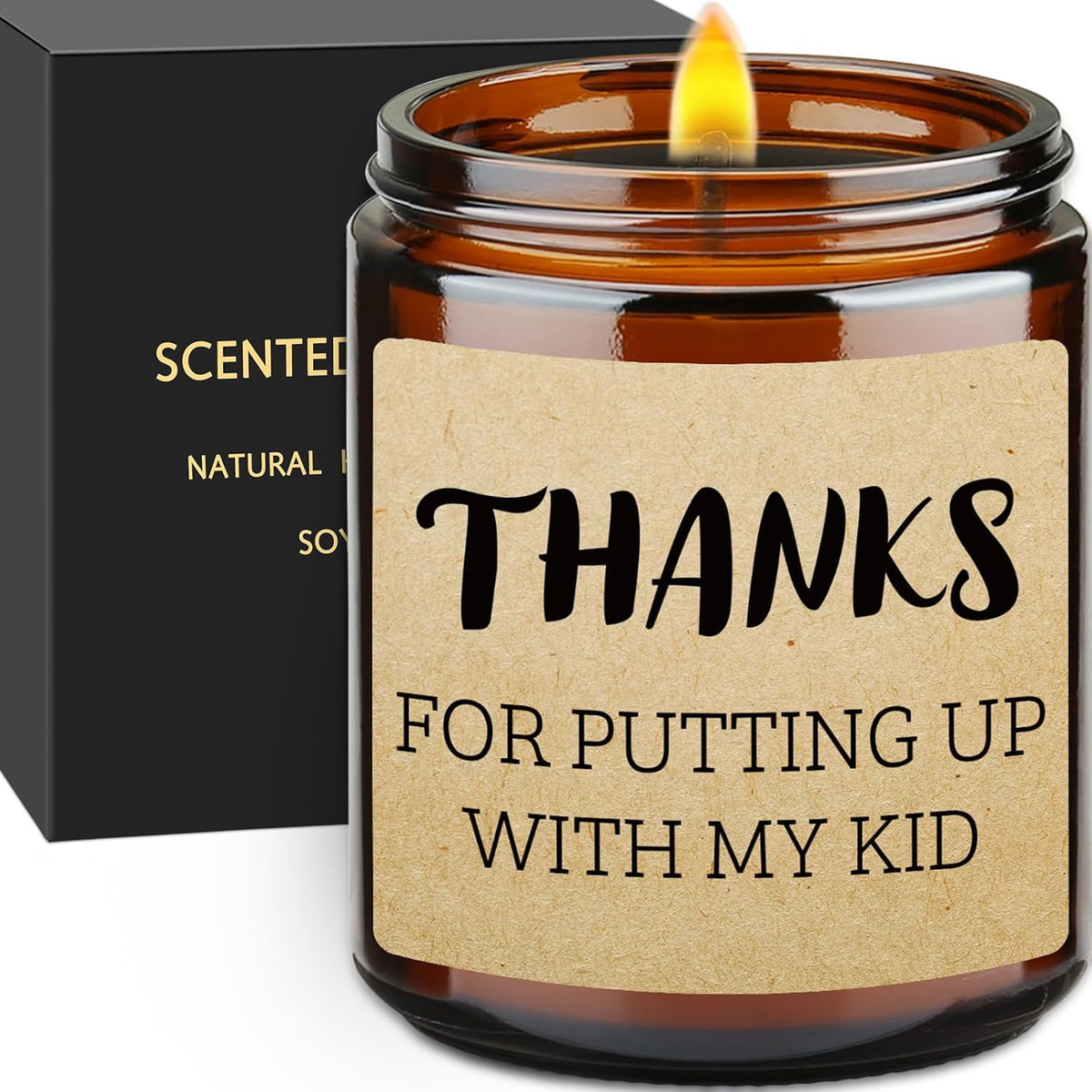 Teacher Appreciation Gifts, Christmas Gift, Thank You Teacher Gifts For Women, Babysitters, Nannies, Tutors, Candles Gift For Retired Teachers Idea For Graduation Back To School