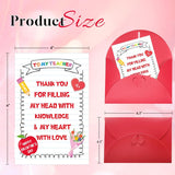 Happy Valentine'S Day Cards For Teacher -Teacher Valentines Greeting Cards Teachers Valentine'S Gifts Cards From Students Thank You Teacher Valentine'S Day Gifts Card With Envelopes