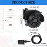 Inflatable Fan Replacement 12V 1.2A Blower For Inflatables Blower Fan Replacement Mini Fan With1.5A Adapter And 3 Led Li