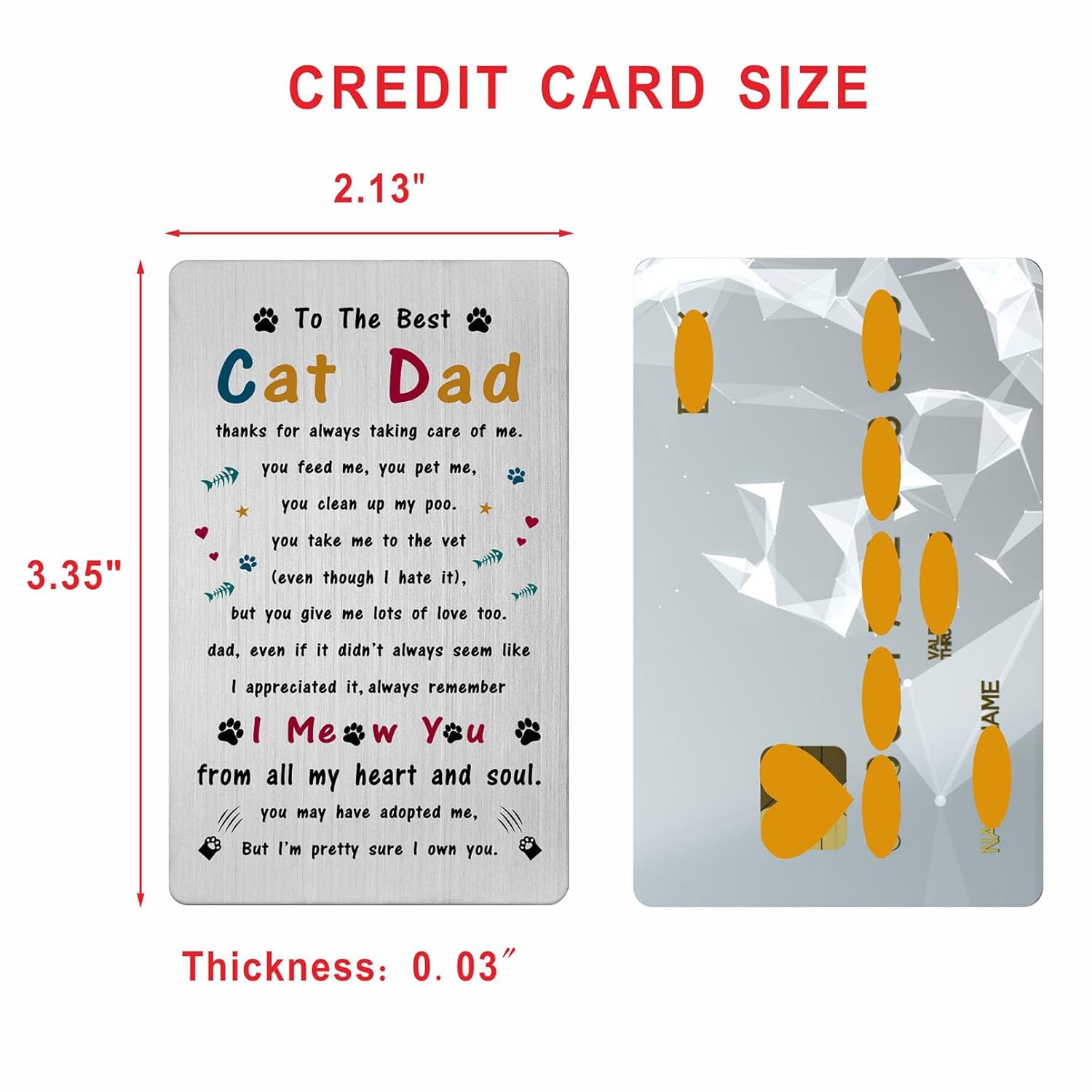 Valentines Day Card For Cat Dad - Gifts For Cat Dad Father Lover Birthday Thanksgiving Father'S Day Easter Card