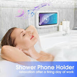 Waterproof Shower Phone Holder, 480° Rotating Case for Wall, Fits Up to 6.8"