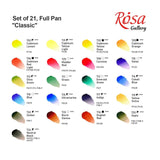 Professional Watercolor Paint Set, Made In Ukraine, 21 Water Colors Of 2.5 Ml, High Lightfastness Paints Kit For Artists, Adult, Lightweight And Portable Metal Case