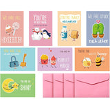 40 Sets Valentine Day Cards For Children 8 Designs Of Valentine Cards With Pink Envelops Kids Cards For School Classroom Valentines Day Decorations Kids To Exchange Presents