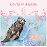 Otter Pop Up Mother'S Card For Mom, Lights & Music 3D Happy Mothers Day Card From Son Daughter, Cute Mother Day Greeting Card For Mother, There’S No Otter Mom Like You