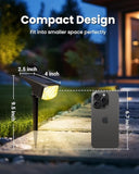 10 Pack Solar Spot Lights IP65 Waterproof Warm White Landscape Flood Lights