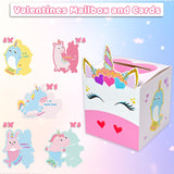 Valentines Cards For Kids Classroom Valentines Day For Kids Exchange Include1 Mailbox, 32 Valentine Cards, 1 Teacher Card (Cards Style A)