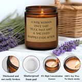 Retirement Gift A Wise Woman Once Said 7Oz Lavender Scented Candle Farewell Relaxation Funny Going Away Leaving New Job Gift (Candle-Wise Woman)