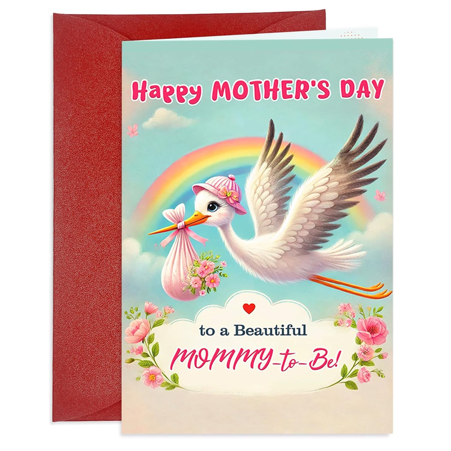 Happy Mothers Day Card For Mom To Be Mother'S Day Greeting Cards For Pregnant Mothers First Mother’S Day Cards For New Mom A Beautiful Mommy-To-Be Gift Card For New Mother
