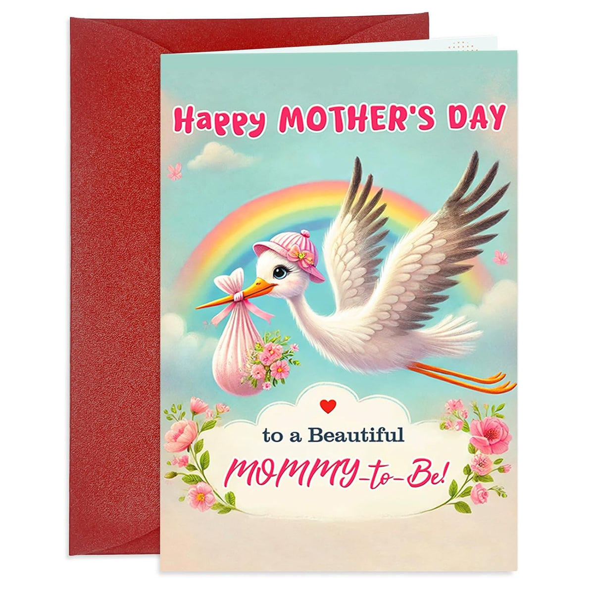 Happy Mothers Day Card For Mom To Be Mother'S Day Greeting Cards For Pregnant Mothers First Mother’S Day Cards For New Mom A Beautiful Mommy-To-Be Gift Card For New Mother