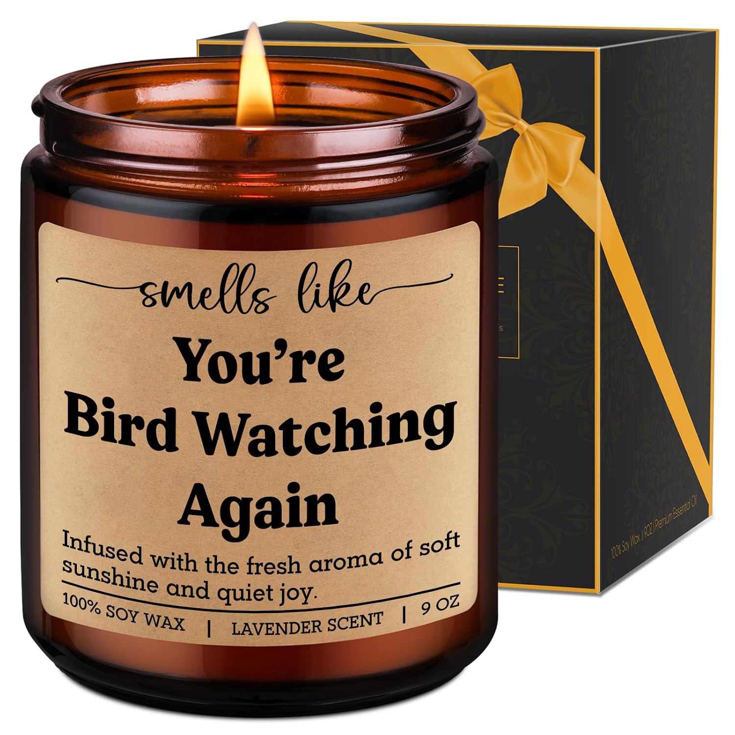 Birdwatching Candle - Bird Watcher Gifts, Birding, Bird Watching Gifts For Women, Men - Funny Valentines, Birthday Presents For Birdwatchers, Birders, Twitchers, Ornithologists, Nature Lovers