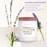 Candle Gifts For Mom From Daughter Son, Funny Unique Mothers Day Gifts Thanksgiving Christmas Birthday Gift For Mom Lavender Candles 7Oz