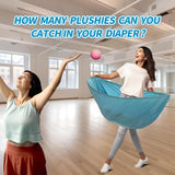 3 Pcs Baby Shower Games Bridal Shower Games Funny Activities - Funniest Baby Shower Game Ever, Ice Breakers For Boy Or Girl, How Many Plushies Can You Catch In Your Diaper (Blue) – No Balls Included