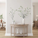 47.2’’ 4Pcs Artificial Ficus Branches Artificial Greenery Stems Faux Ficus Twig Plants Fake Leaf Spray Green Eucalyptus Branches For Vase Filler Office Home Wedding Decoration
