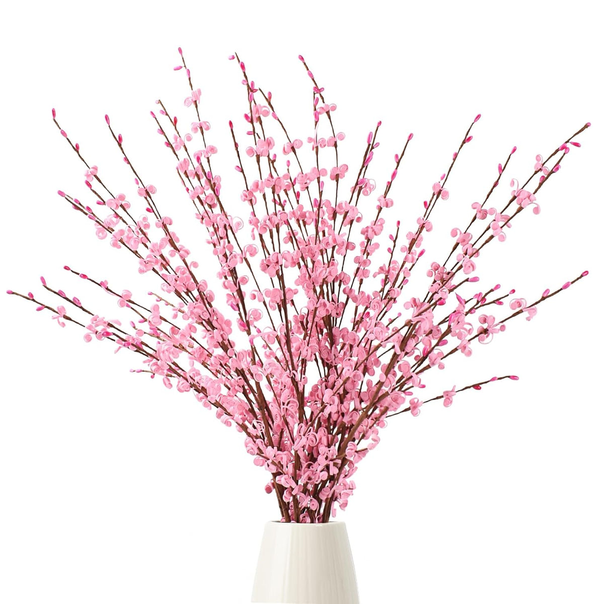Artificial Jasmine Flowers With Long Stem 6Pcs 29.5" Fake Flower Bouquet Faux Jasmine Plants For Wedding Bridal Bouquet Wreath Table Centerpiece Outdoor Décor (Pink)