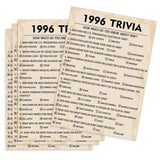 30Th Birthday Party Games, 1996 Trivia Games, Birthday Party Supplies For Adults, Fun 1996S Party Game?Pack Of 30 Cards