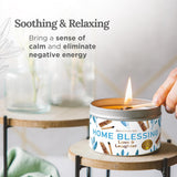 Long-Lasting Home Blessing - Love & Laughter Aromatherapy Smudge Candle - 6 Oz - 35-Hour Burn - Soy Wax, Sage, Bergamot & Sandalwood - Meditation & Manifestation - Sage Candle