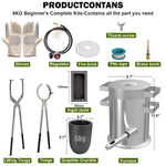 6Kg Propane Melting Furnace Kit – Metal Casting Machine For Gold, Silver, Copper, Jewelry Making & Refining