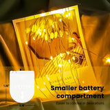 30 Pack Fairy Lights Battery Operated Warm White,7Ft 20Led Mini String Light, Waterproof Twinkle Light Silver Copper Wir