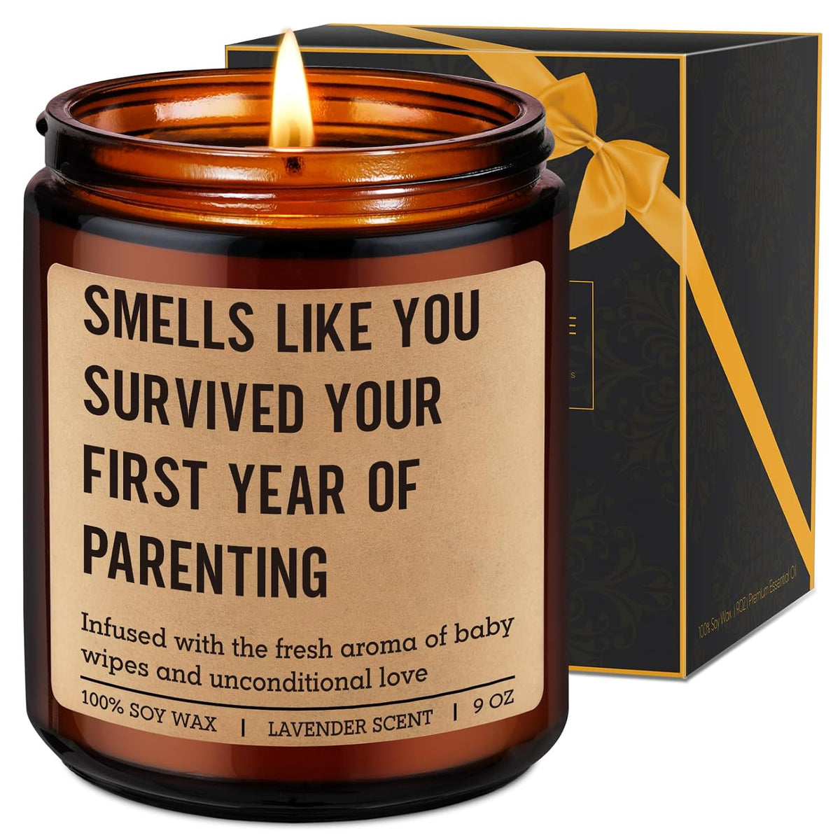 First Year Of Parenting Candle, New Parents Gifts For Couples 2026, Funny 1St Year Parent Survival Gifts, Baby First Birthday Congrats Presents Ideas, Funny Presents For New Mom And Dad