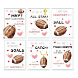 Valentines Day Football Cards 30 Pack Valentine'S Greeting Card Blank Classroom Exchange Party Favor