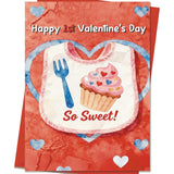 Baby’S First Valentines Card | Happy 1St Valentines Day Cards Gifts For Son Daughter Grandson Granddaughter