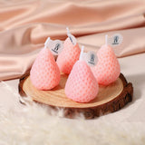 8 Pieces Strawberry Candle Strawberry Shaped Scented Wax Mini Soy Wax Scented Cute Decorative Candle For Bedroom Bathroom Decoration Parties, 2 Packs(Pink)
