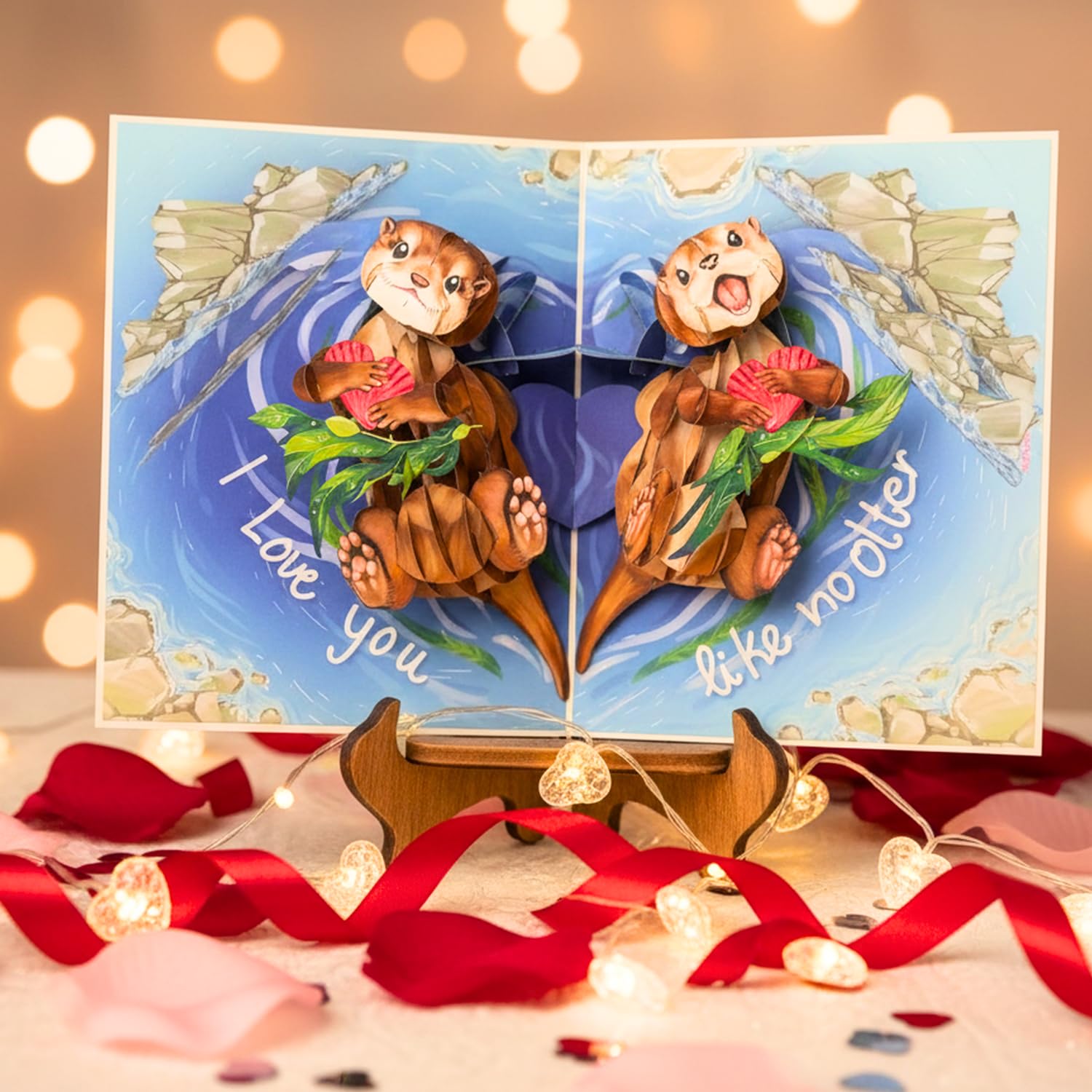- Pop Up Valentines Card, 3D Otter Couple Valentines Day Card For Wife, Husband, Him, Her, Girlfriend, Boyfriend, Adults | 6X8 In Funny Valentine Cards Pop Up, Anniversary Cards With Envelope