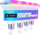 BR30 Smart LED Light Bulbs 4 Pack Recessed Flood Light RGBW WiFi Alexa Google Smart Home E26