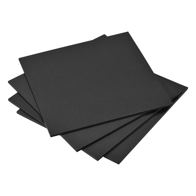 Black Eva Foam Sheets 10 X 10 Inch 5Mm Thickness For Crafts Diy Projects, 4 Pc