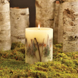 Forest Round Botanical Candle 120 Hour Burn Time - Notes Of Clary Sage, Creamy Sandal, White Musk Aromatherapy Candles, Woodsy Scent Aroma Luxury Candles, Long Lasting Candles Decor 5.5" H