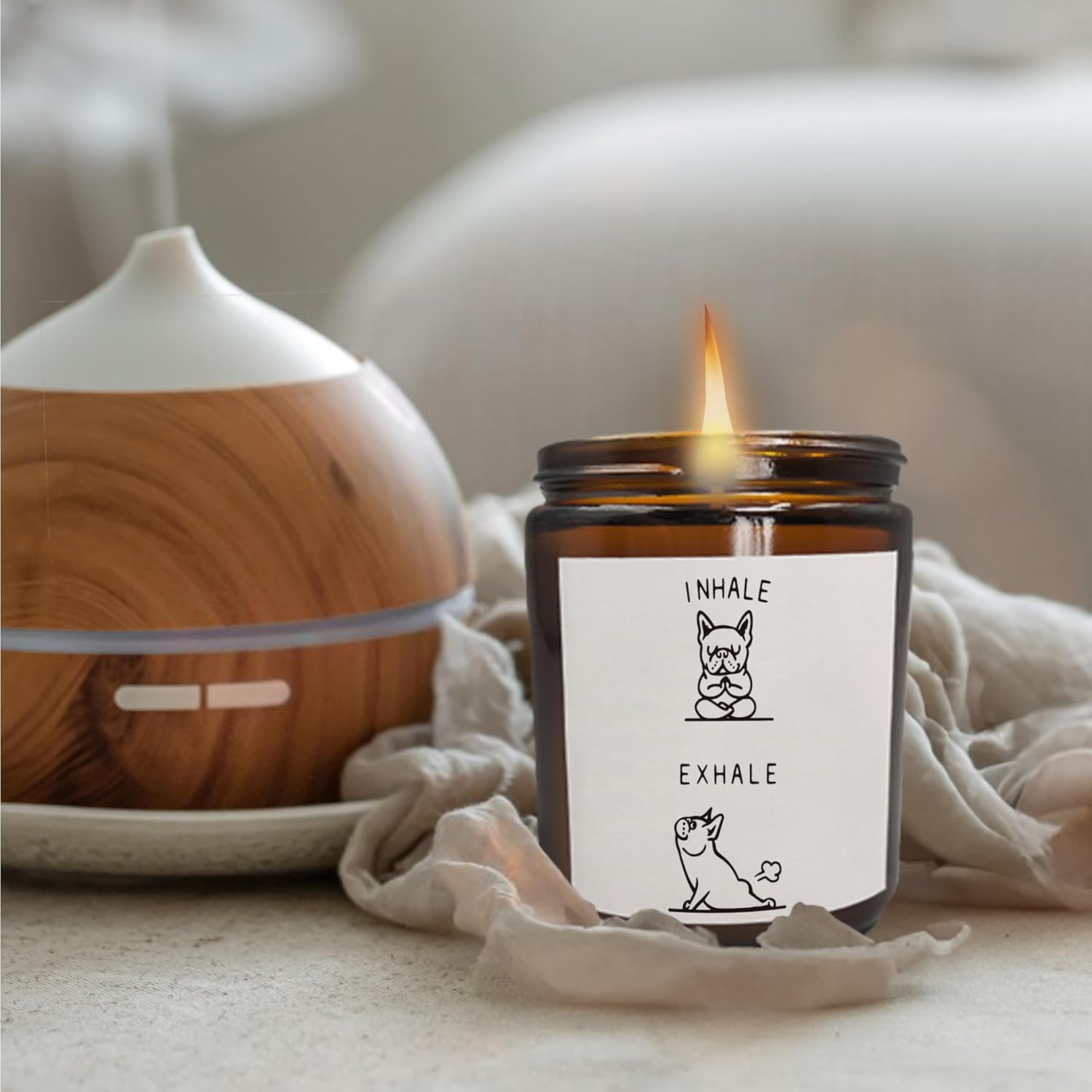 French Bulldog Gifts For Women - Scented Candles, Mom Gifts, Dog Candle