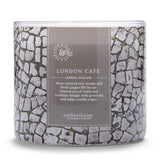 Colonial Candle London Café Scented Jar Candle, Travel Collection, 3 Wick, Gray, 14.5 oz - Up to 60 Hours Burn