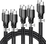 5 Pack USB C Charging Cable 3FT 3FT 6FT 6FT 10FT Fast Charging Cord for iPhone Samsung