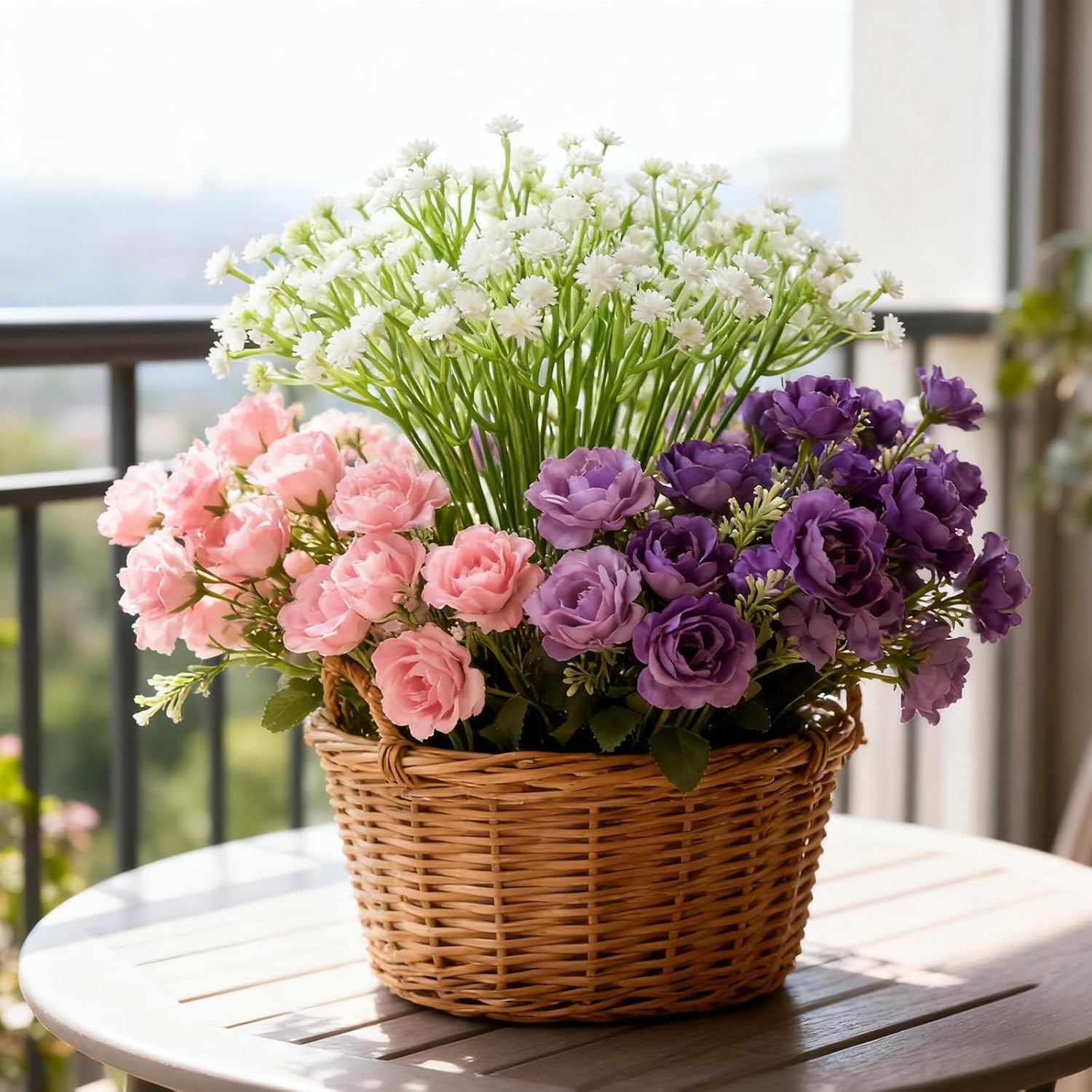 120 Pcs Babys Breath Artificial Flowers Bulk White Realistic Gypsophila Fake Babies Breath Flowers Faux Flowers For Wedding Party Home Decoration