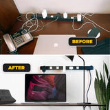 Heavy Duty Metal Power Strip Surge Protector Mounting Brackets Universal Fit