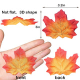 Fake Fall Leaves,300 Pcs Faux Leaves Decoration Artificial Maple Leaves For Autumn Weddings Decorations And Fall Thanksgiving Décor