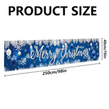 Merry Christmas Banner, Merry Christmas Sign Christmas Decorations, Large Xmas Photo Backdrop Snowflake Banner, Outside Christmas Decorations For Yard Garden Lawn House, Holiday Party Supplies