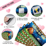 50 Psc Football Theme Scratch Off Game Cards, Rugby Scratch Cards For Baby Shower Birthday Party, Sports Lottery Group Games Enterprises Activity Supplies For Football Lovers, Football Party