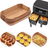 99 Piece Air Fryer Disposable Paper Liners Food Grade Parchment for Ninja DZ201 and Accessories