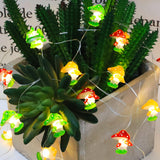 Mushroom Fairy Lights 30 Led Copper String Lights With Remote Control & Battery Operated 3 Colors Cute Mushroom Novelty